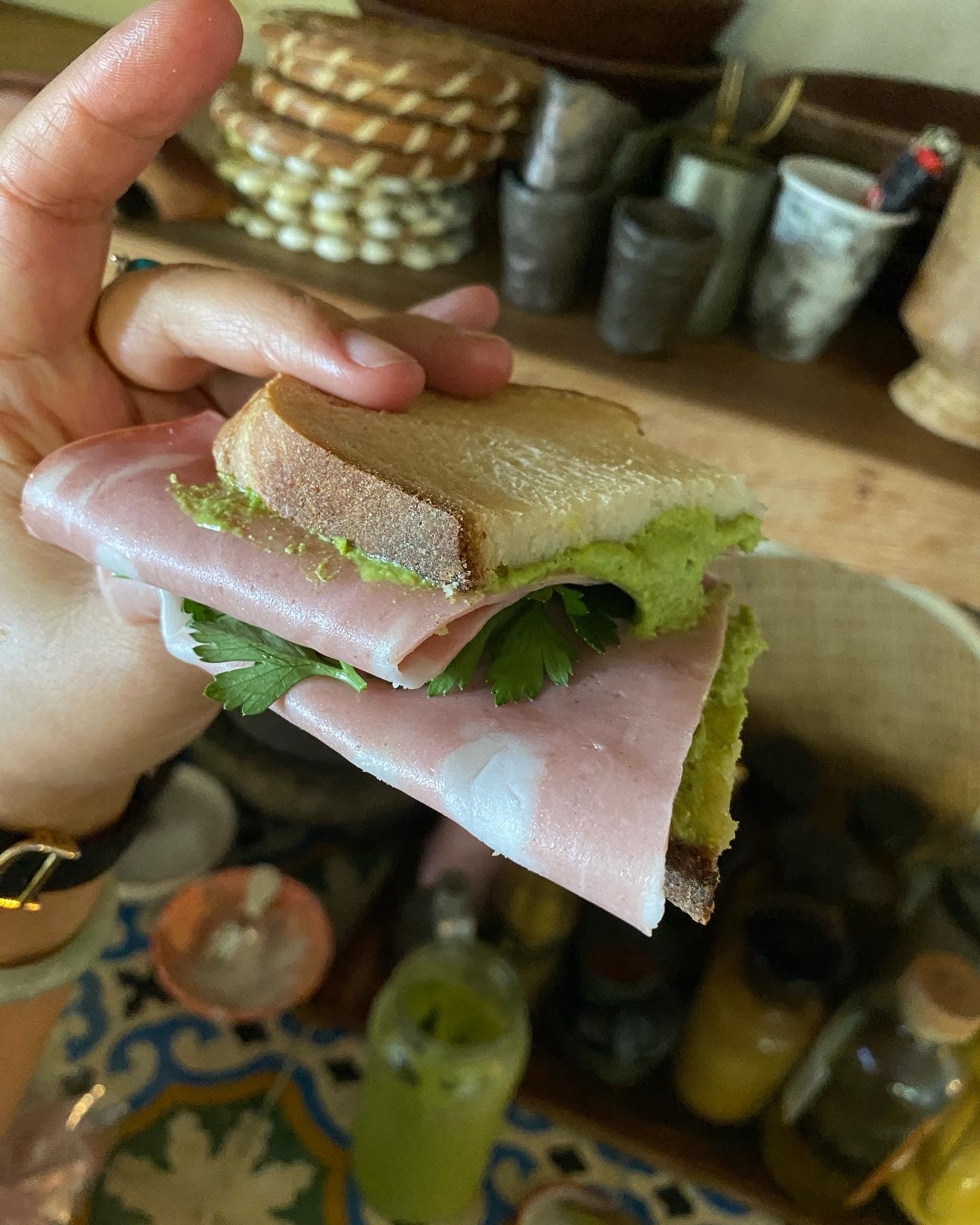 Mortadella Sando