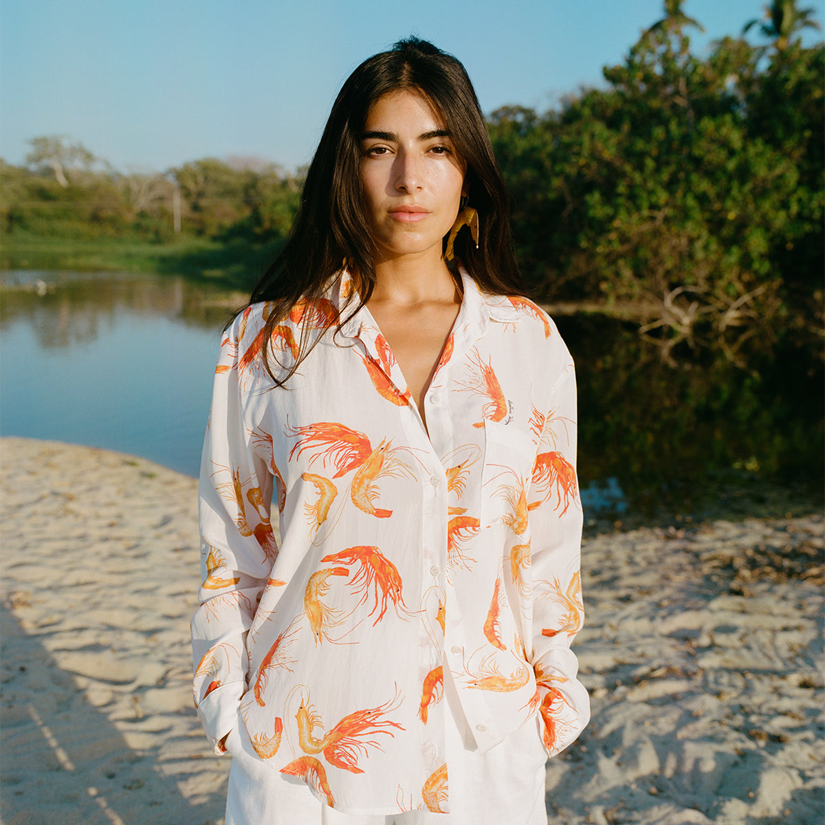 Beatrice Valenzuela - PESCADOR BLOUSE SAL CAMARÓN SILK