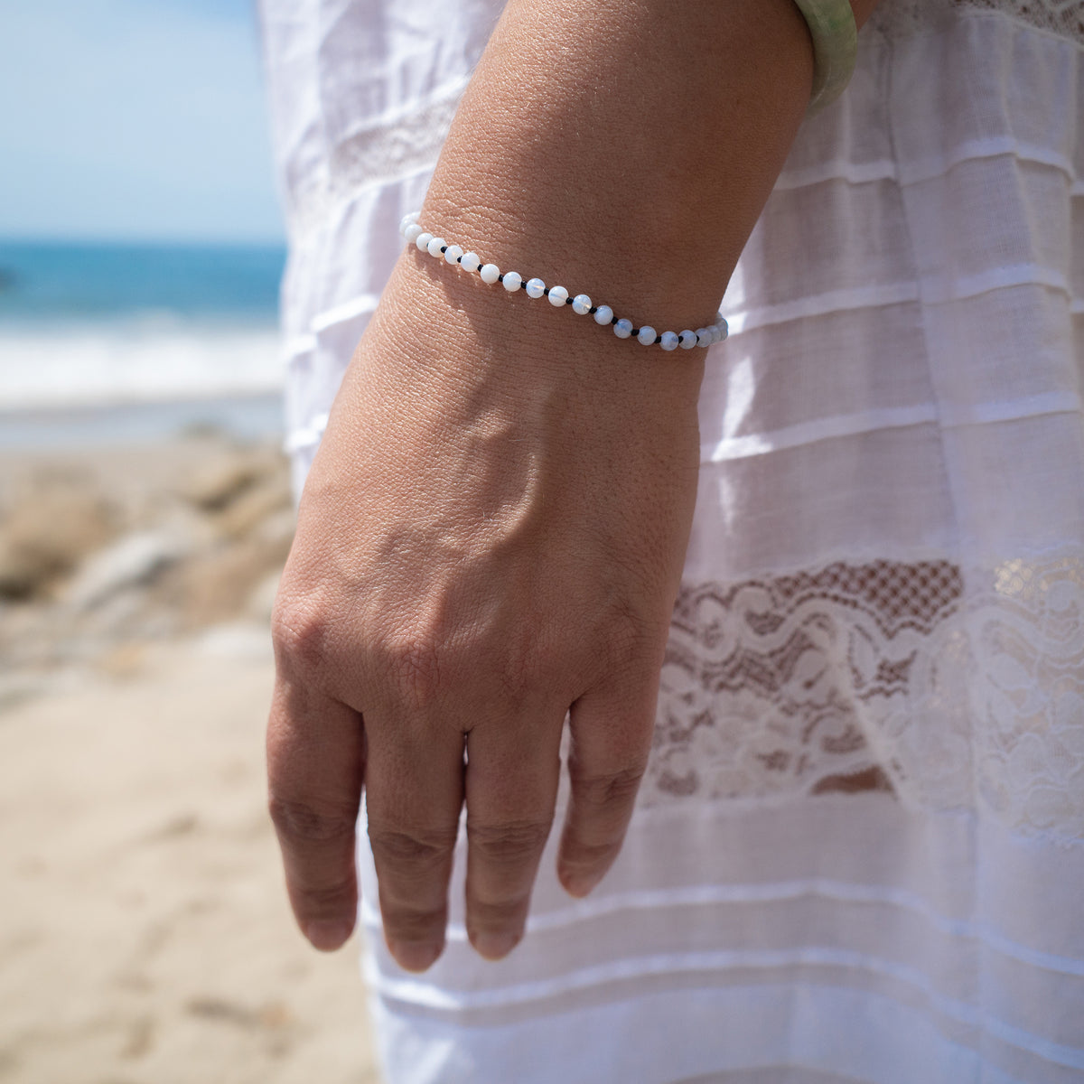 BLUE LACE AGATE BRACELET - Beatricevalenzuela.com