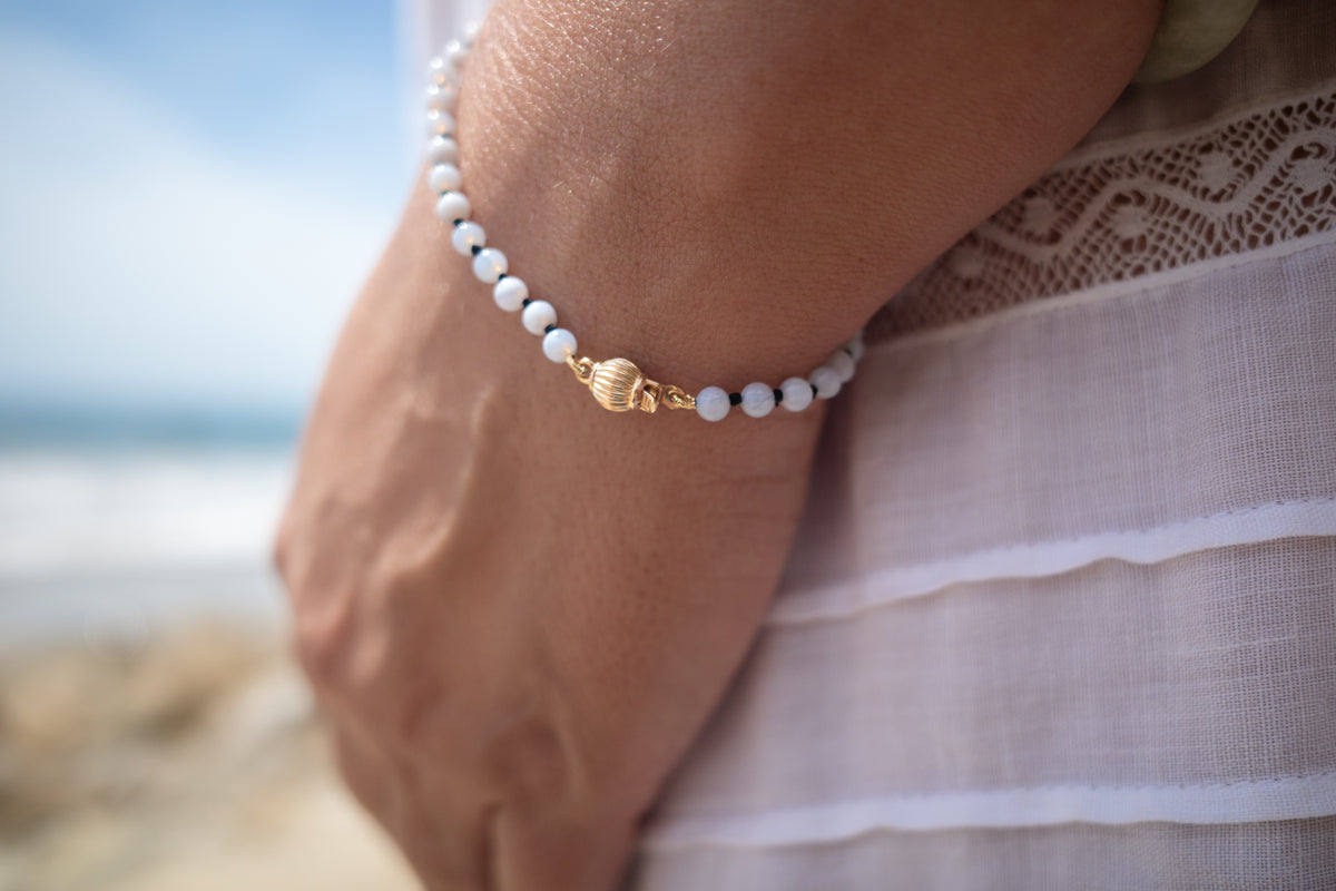 BLUE LACE AGATE BRACELET - Beatricevalenzuela.com