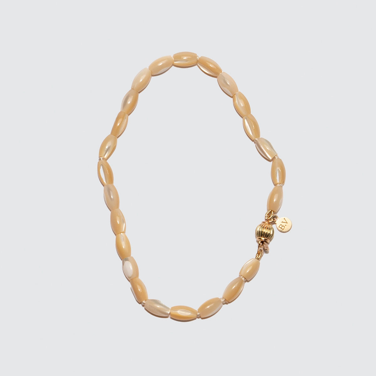 Beatrice Valenzuela - OVAL MOTHER OF PEARL BRACELET