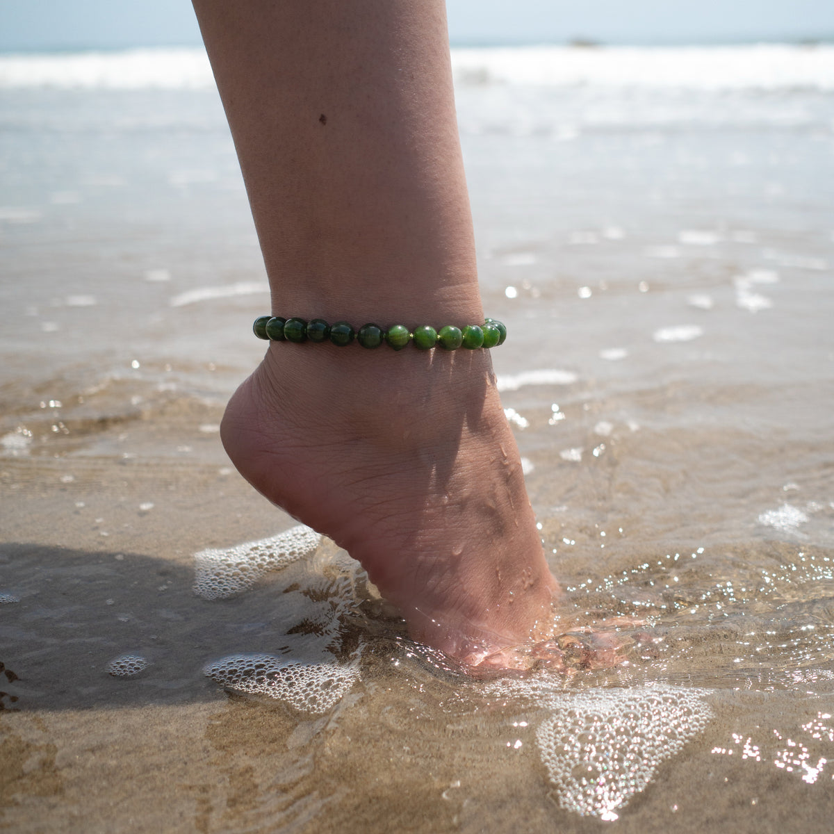 NEPHRITE JADE ANKLET - Beatricevalenzuela.com