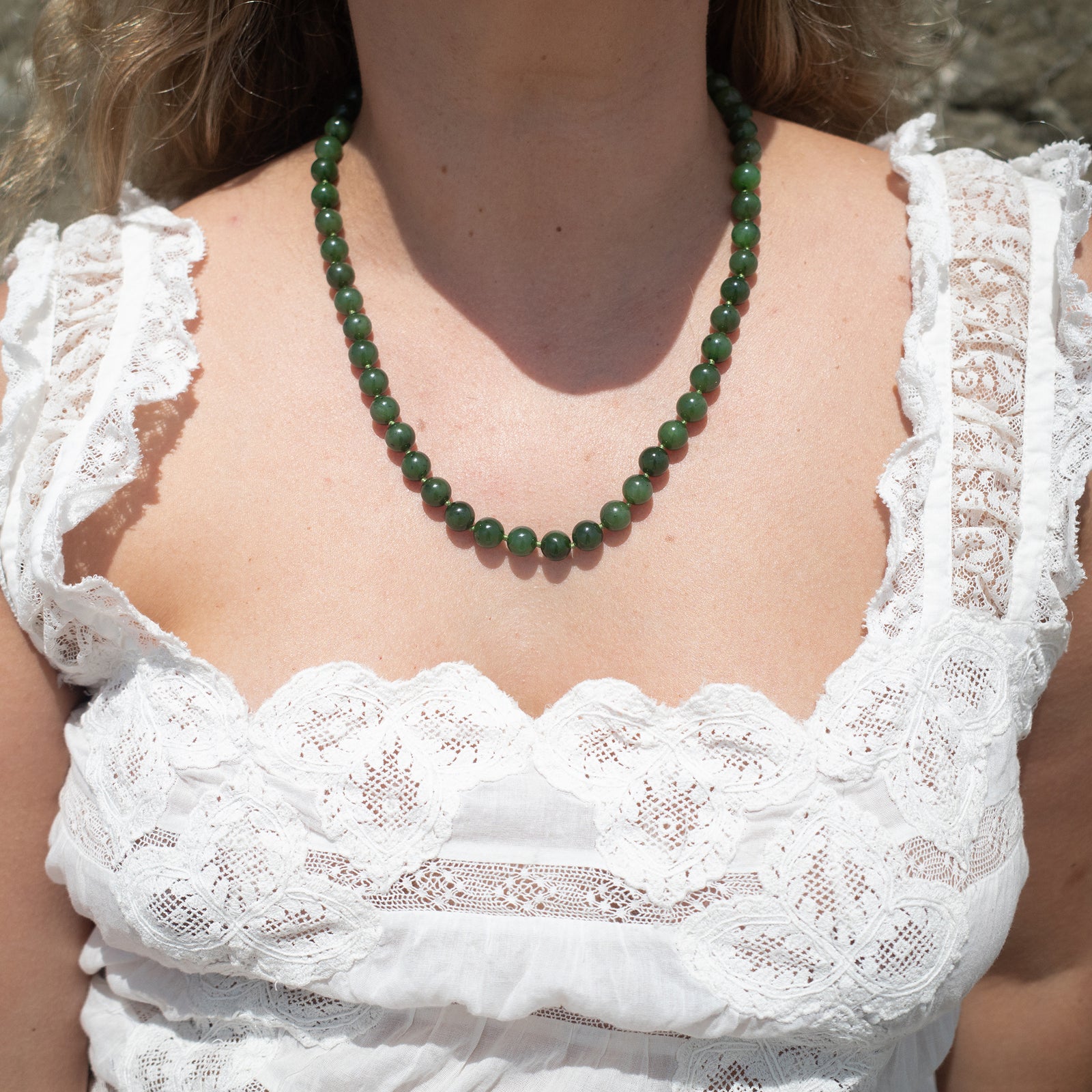 NEPHRITE JADE NECKLACE - Beatricevalenzuela.com