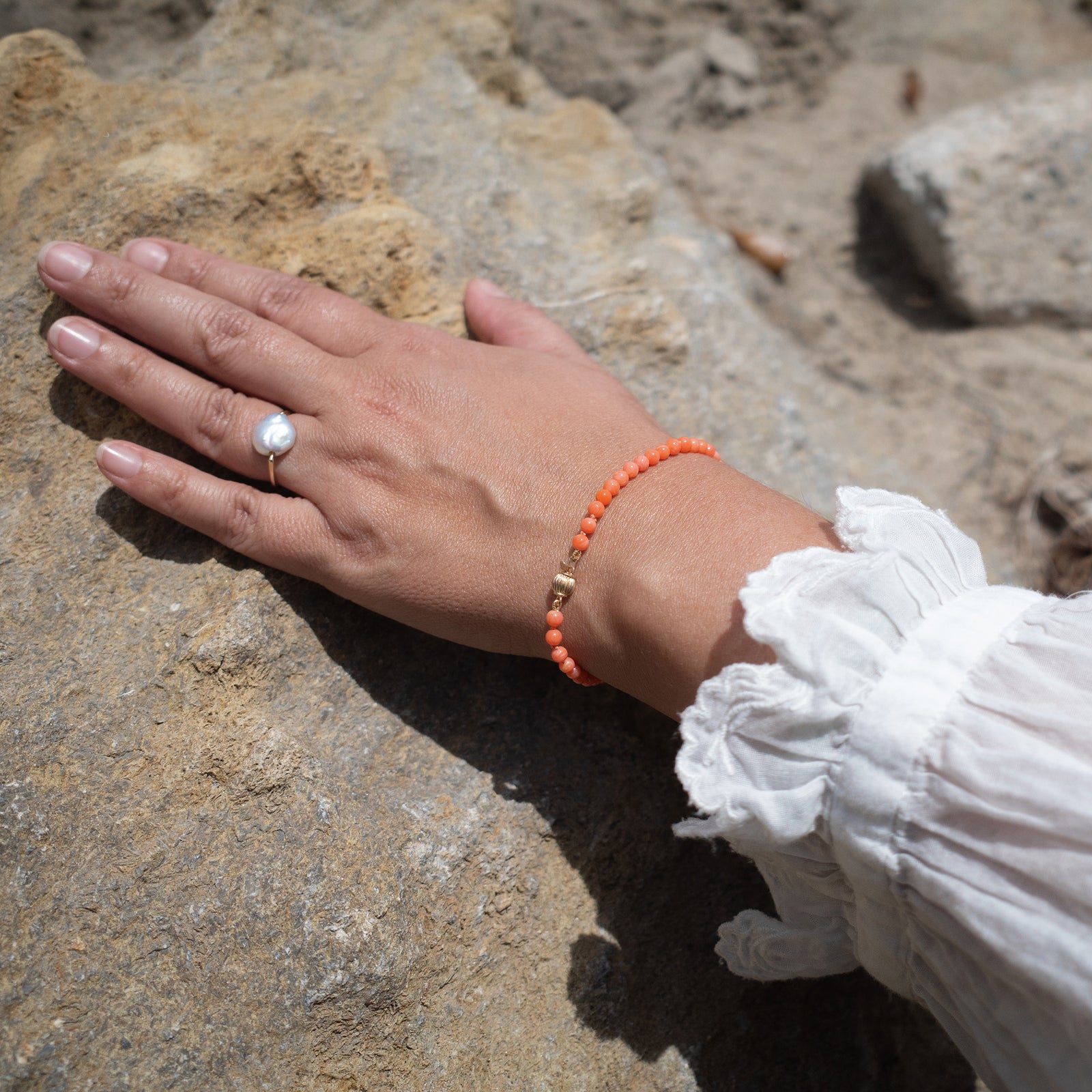SUNSET CORAL BRACELET - Beatricevalenzuela.com