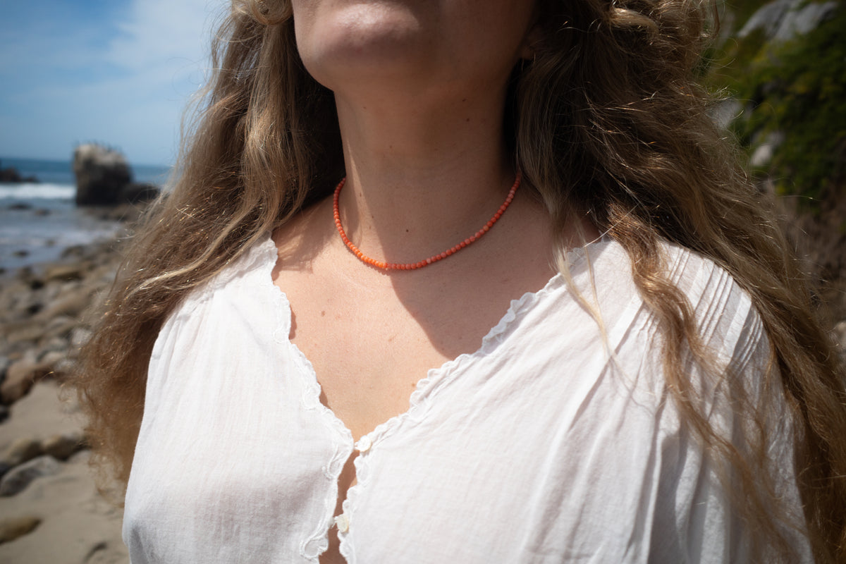 SUNSET CORAL NECKLACE - Beatricevalenzuela.com