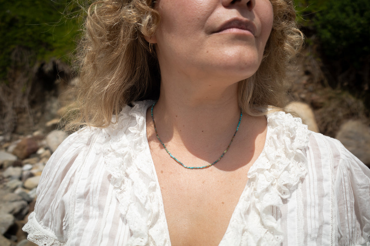 VARIEGATED TURQUOISE NECKLACE - Beatricevalenzuela.com