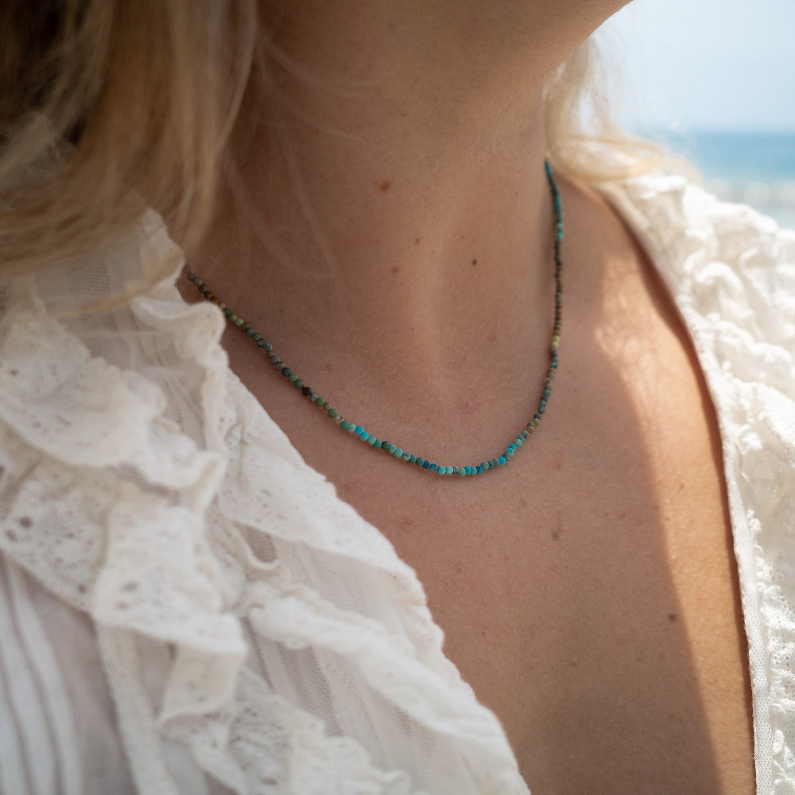 VARIEGATED TURQUOISE NECKLACE - Beatricevalenzuela.com