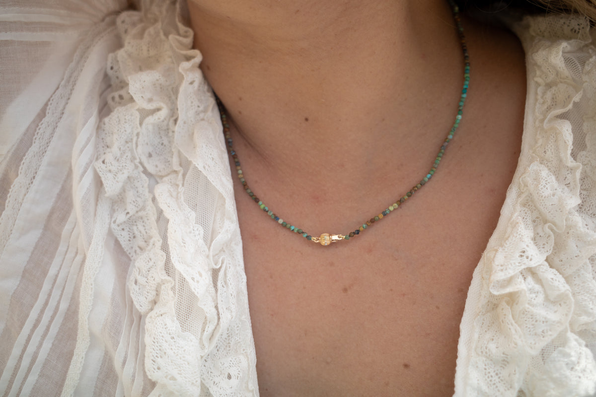 VARIEGATED TURQUOISE NECKLACE - Beatricevalenzuela.com