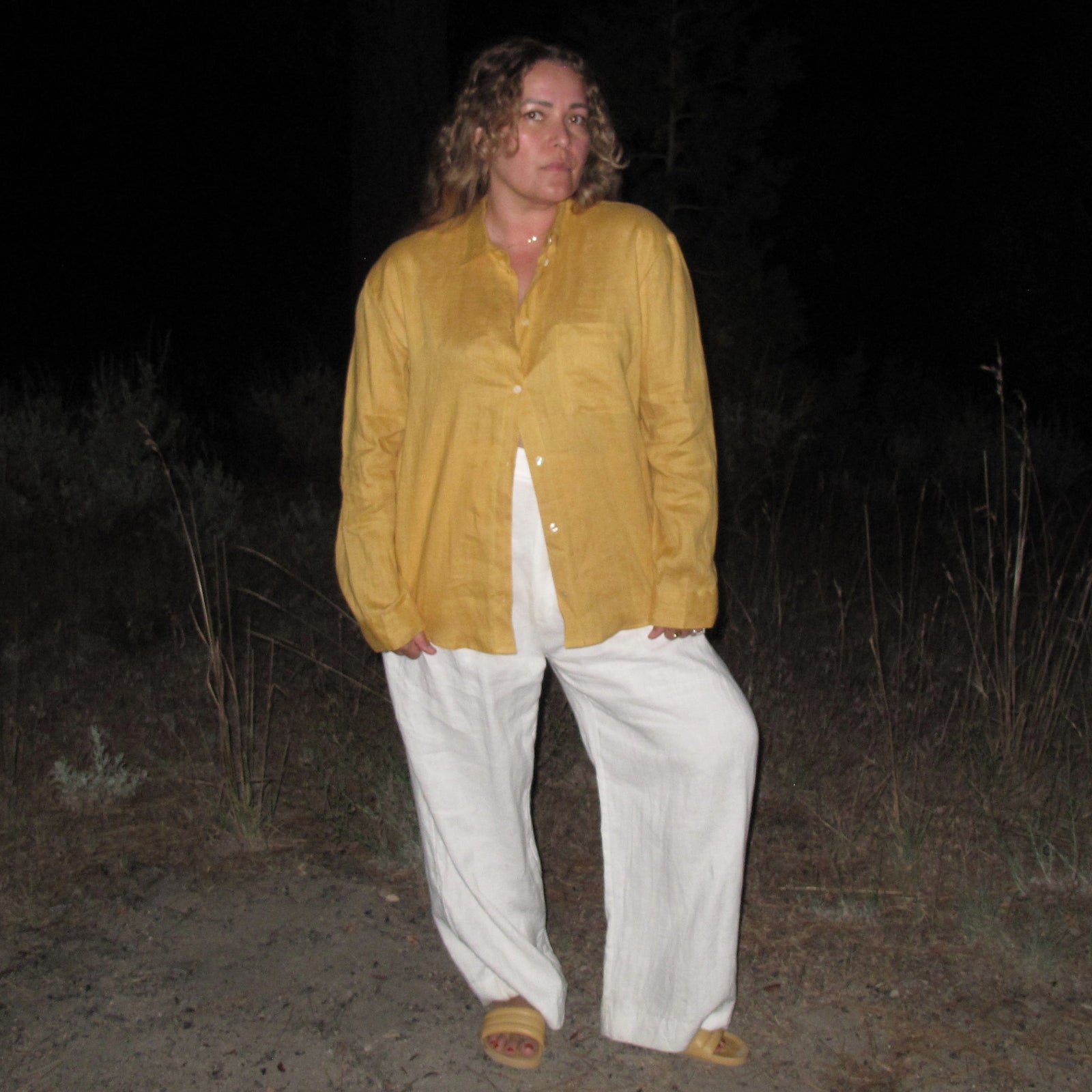 Beatrice Valenzuela - PESCADOR BLOUSE LINEN AZAFRÁN