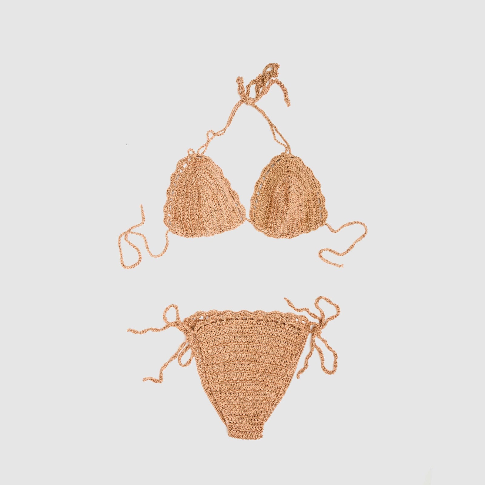 Beatrice Valenzuela - PARADISO CROCHET BIKINI TOP TERRACOTTA