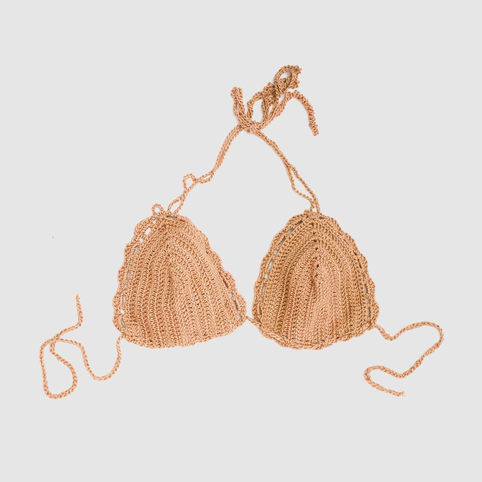 Beatrice Valenzuela - PARADISO CROCHET BIKINI TOP TERRACOTTA