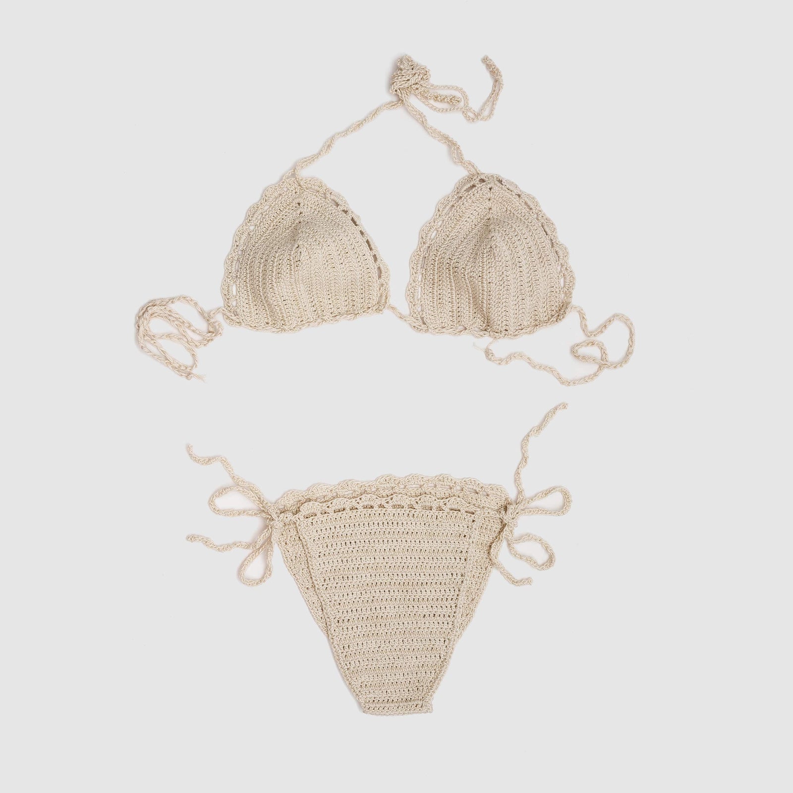 Beatrice Valenzuela - PARADISO CROCHET BIKINI BOTTOM SHELL