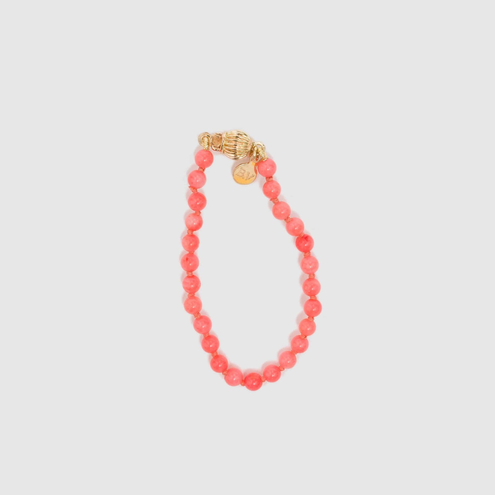 Beatrice Valenzuela - BABY PINK BAMBOO CORAL BRACELET