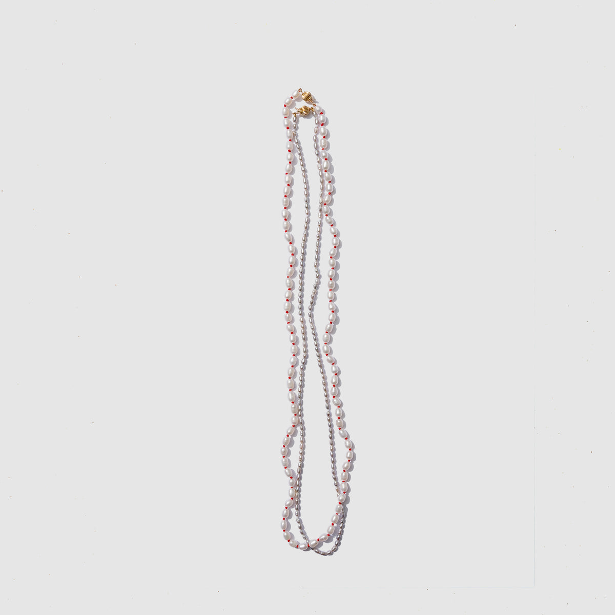 Beatrice Valenzuela - PEARL BRUJERÍA NECKLACE RED SILK