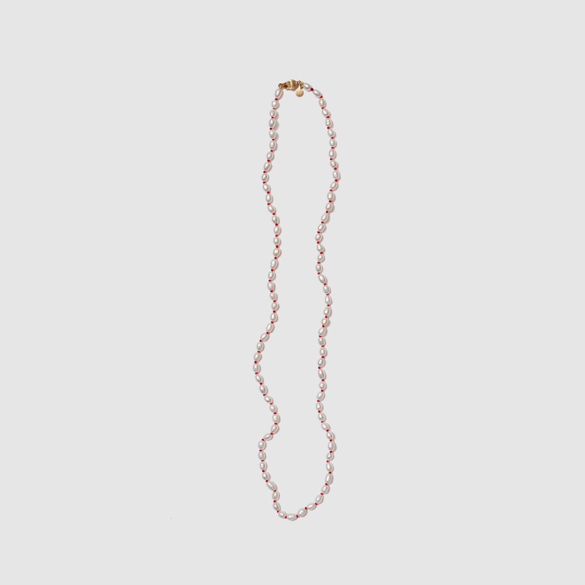 Beatrice Valenzuela - PEARL BRUJERÍA NECKLACE RED SILK