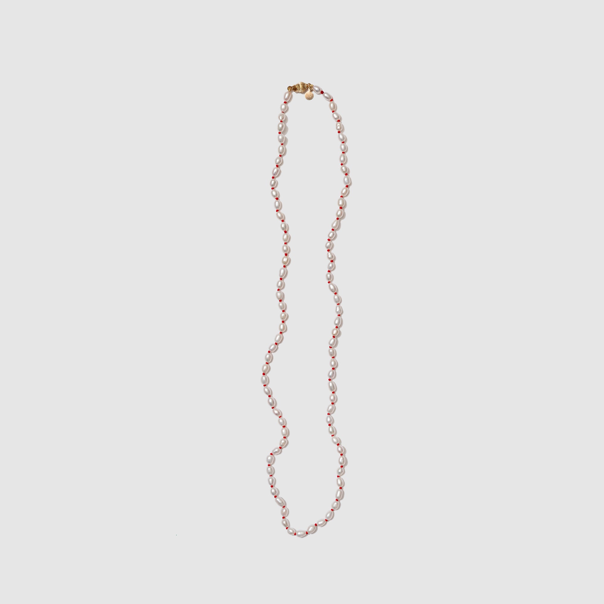 Beatrice Valenzuela - PEARL BRUJERÍA NECKLACE RED SILK