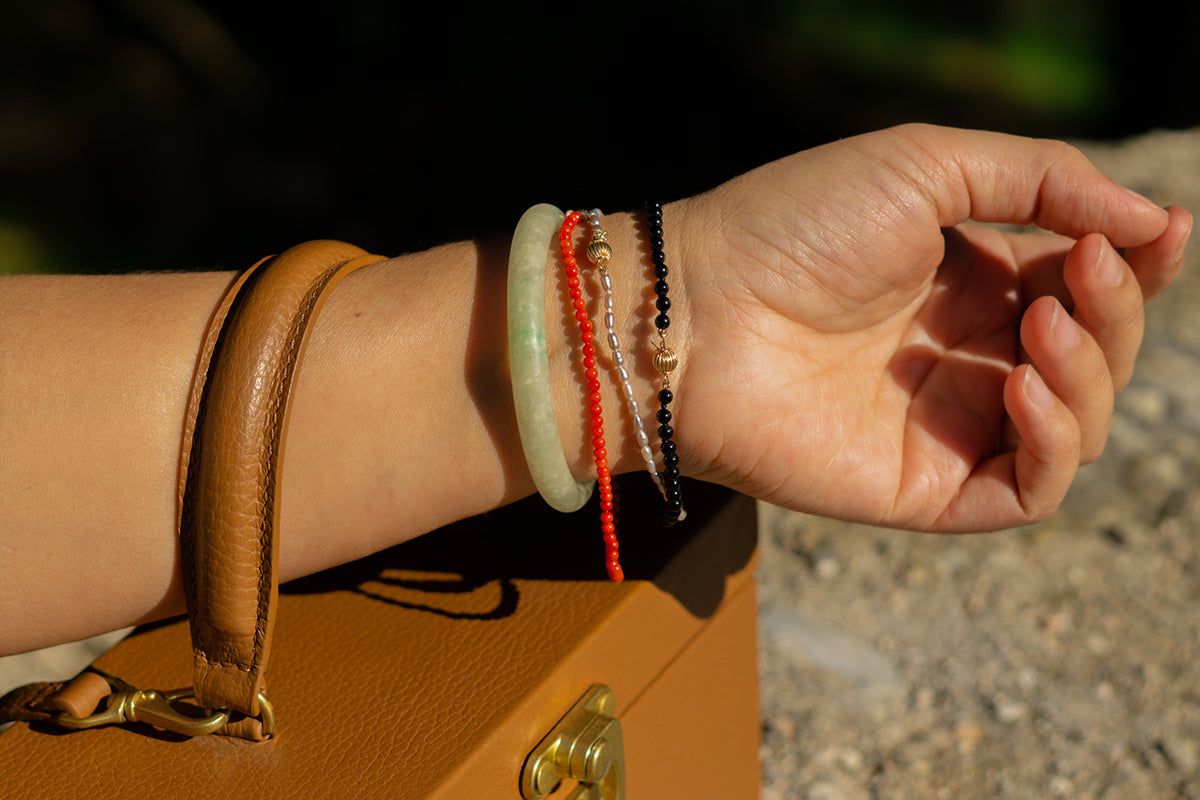 Beatrice Valenzuela - RED BAMBOO CORAL BRACELET