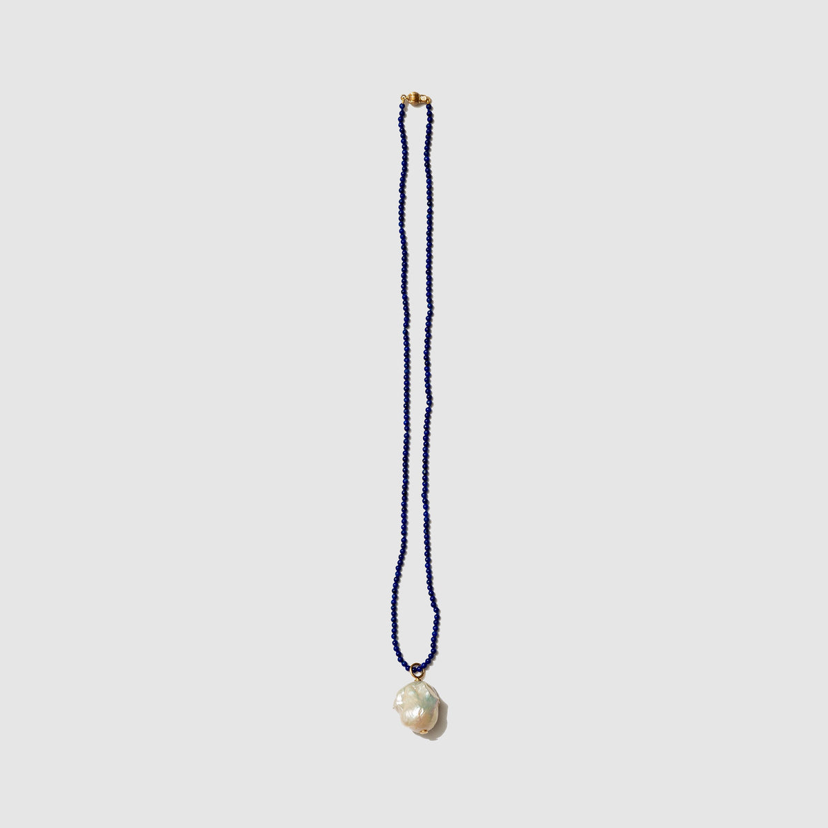 Beatrice Valenzuela - WHITE BAROQUE PEARL PENDANT