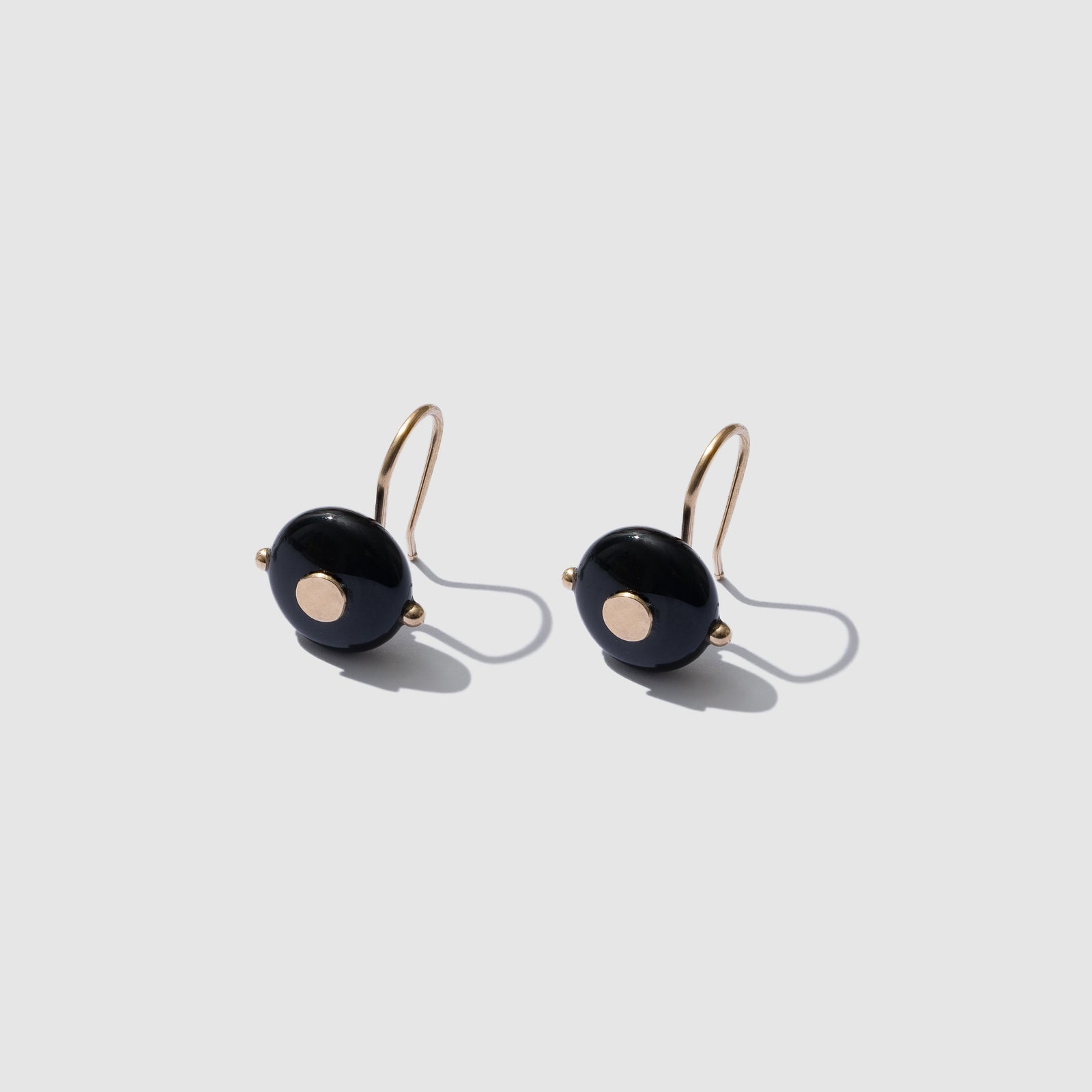 Beatrice Valenzuela - BLACK AGATE ATHENA EARRINGS
