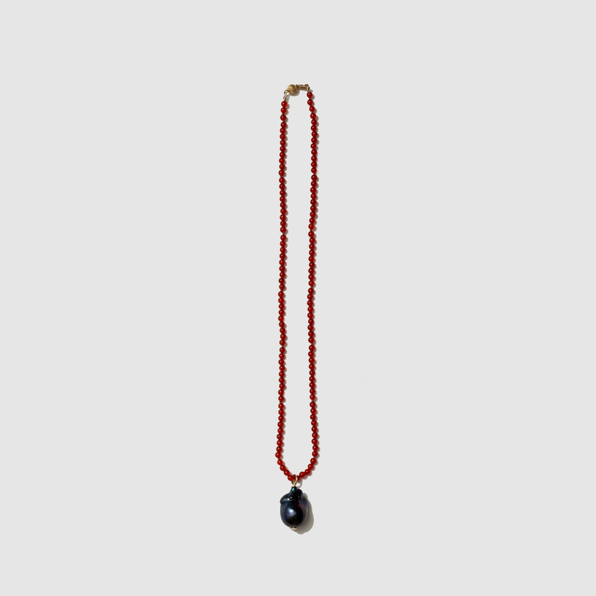 Beatrice Valenzuela - BLACK BEETLE PEARL PENDANT