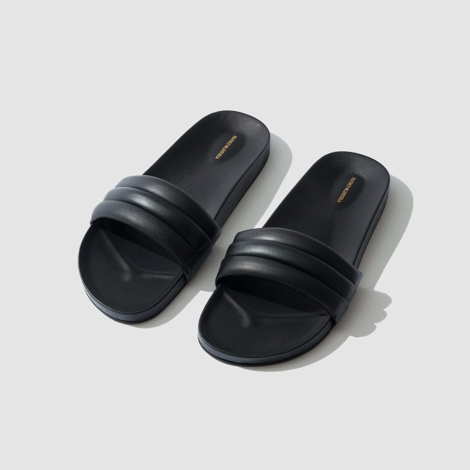 Beatrice Valenzuela - MEN'S BLACK MONOCOLOR SANDALIA