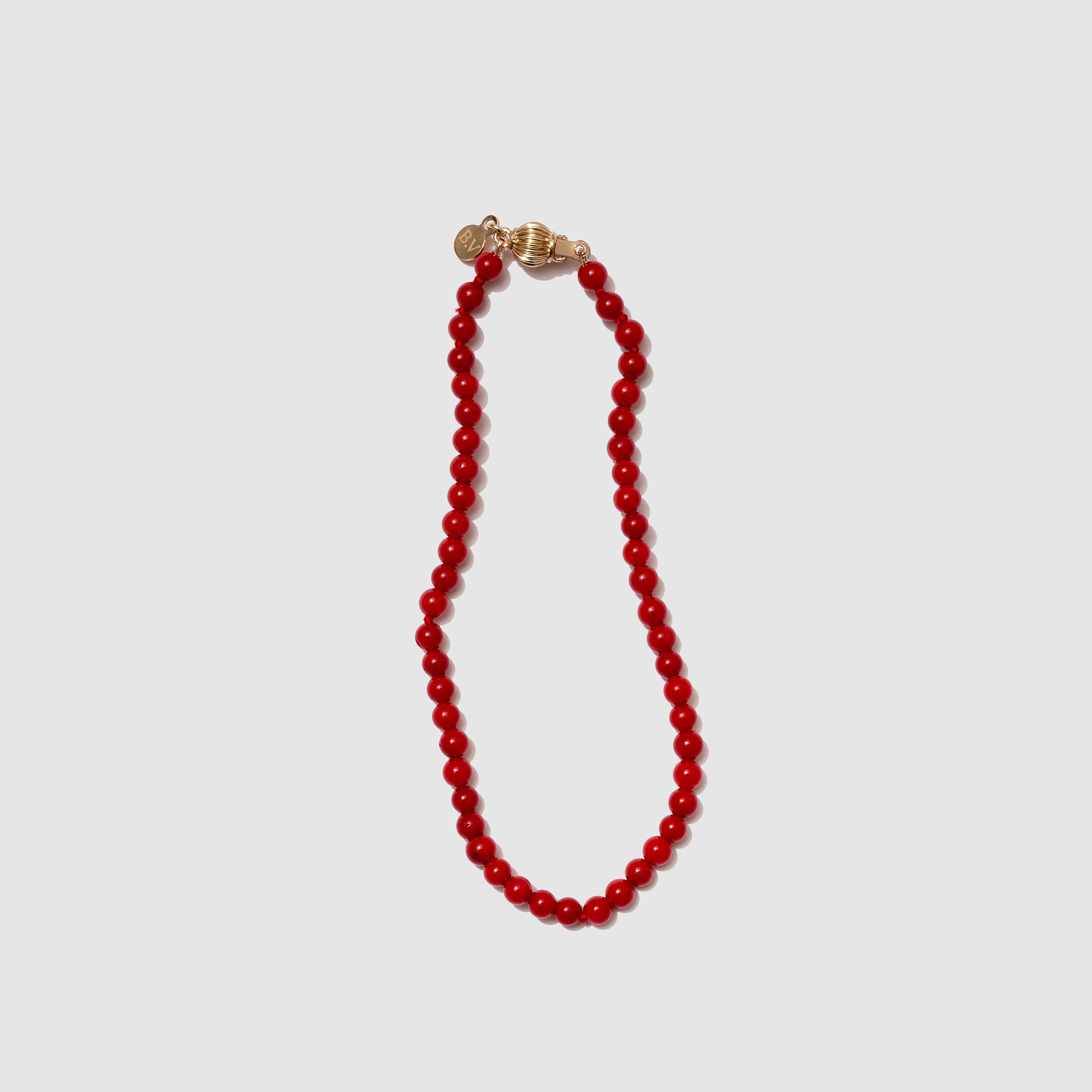 6mm - 8mm Red Coral Bracelet, Gemstone beaded bracelet, women, stretchy